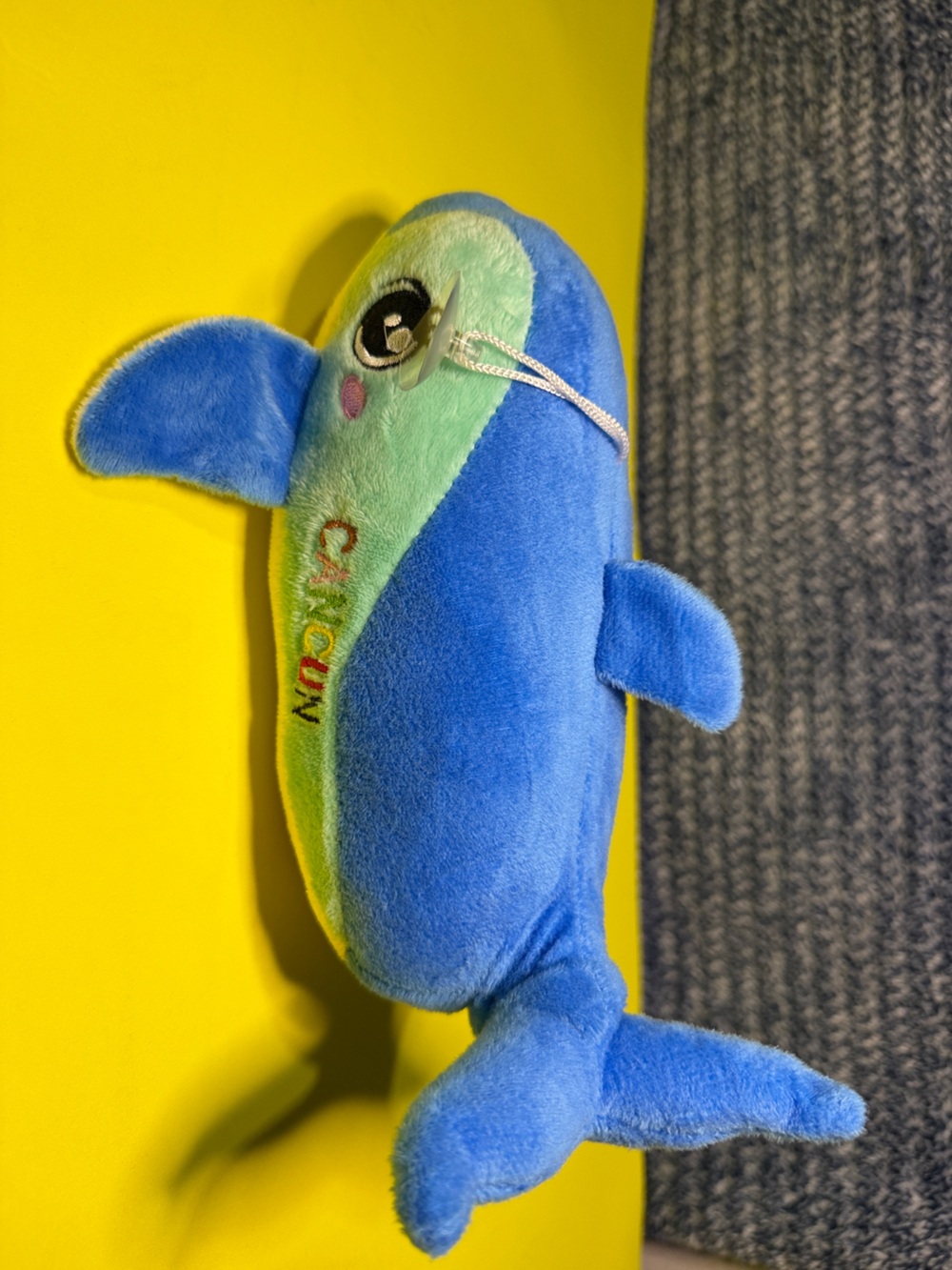 Canon Blue and Green Plush Dolphin Toy